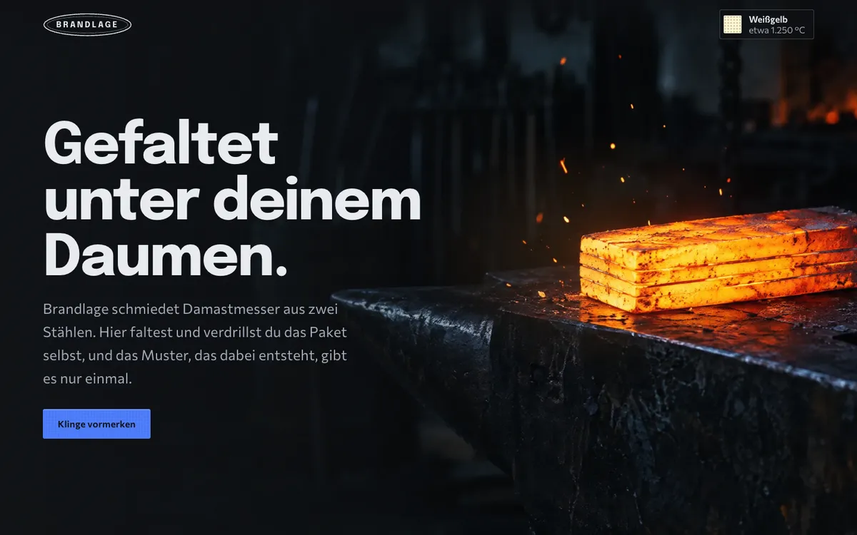 Startbild der Demo Brandlage Klingen
