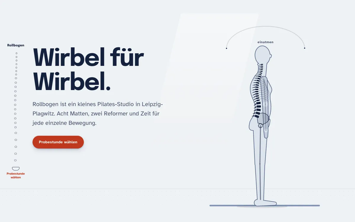 Startbild der Demo Rollbogen